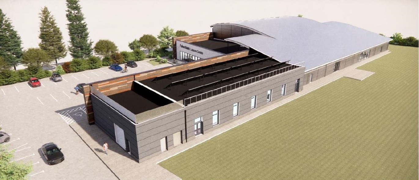 Fakenham Leisure Centre outside building concept